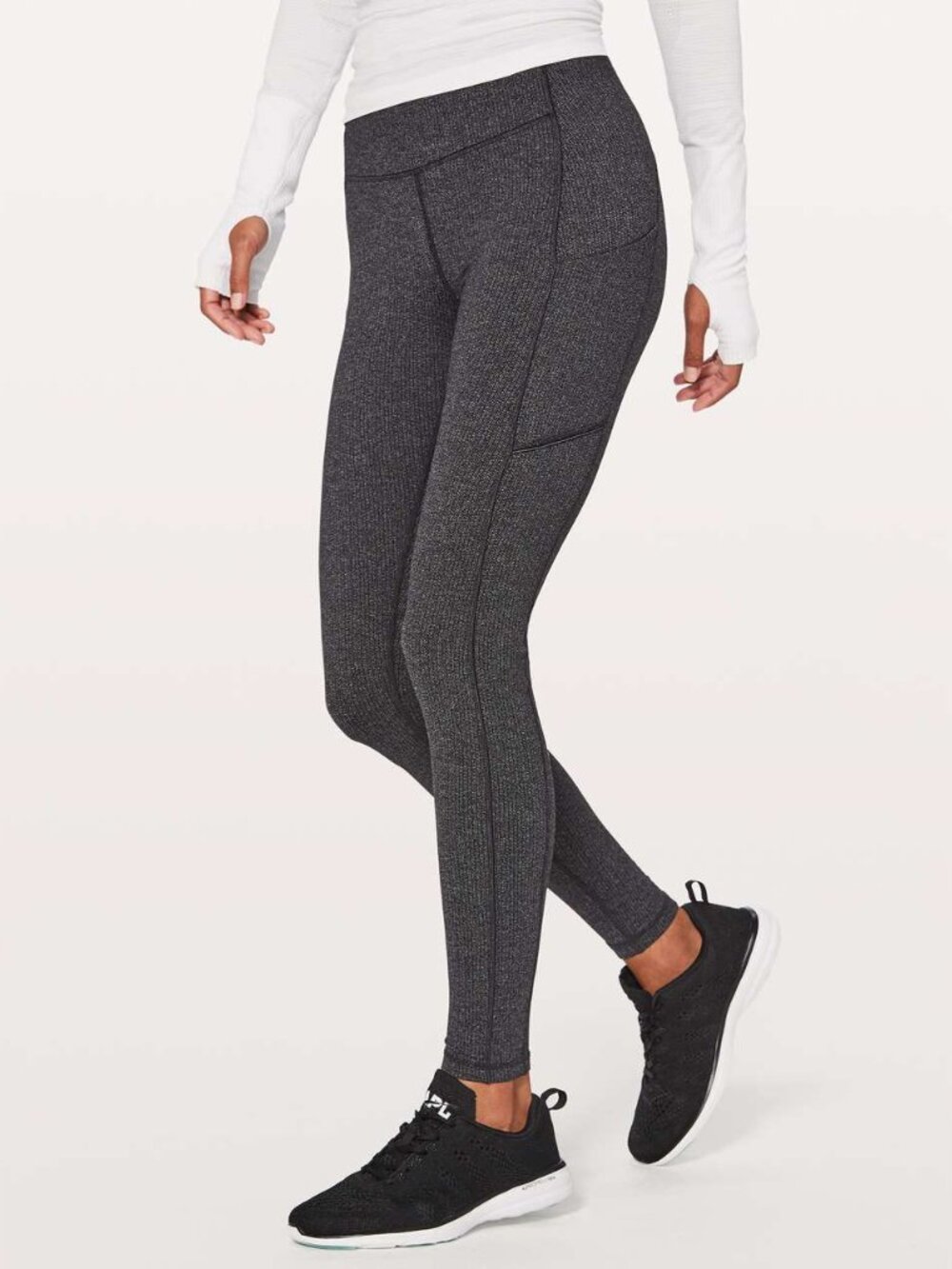 Lululemon Power Luxtreme Variegated Knit Speed Up Tights Leggings 54823